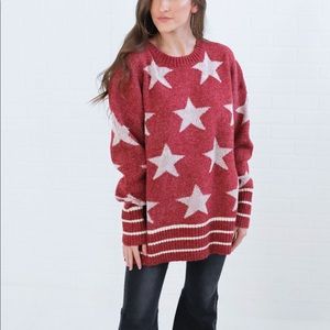 Oversized Star Sweater